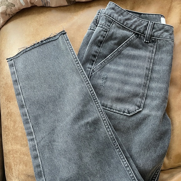 COPY: ba&sh NWT Elly Jean sz 28 in light grey. Fit is more like 26… - Picture 7 of 10